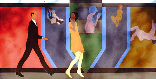 Long Wall - painting by Jack Coulthard