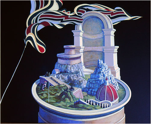 World on a Plate - painting by Jack Coulthard